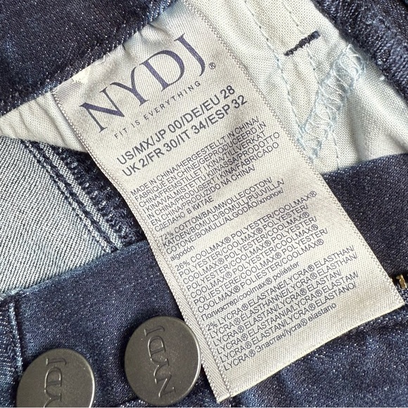 Women’s NYDJ Marilyn Straight Leg Cropped Jeans Lift + Tuck Technology Size 00 - Picture 8 of 10